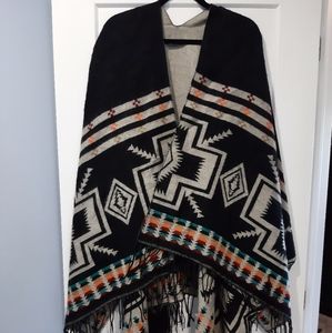 Charlotte Russe Reversible Wrap Poncho